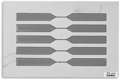 Tapered nanowire bridges