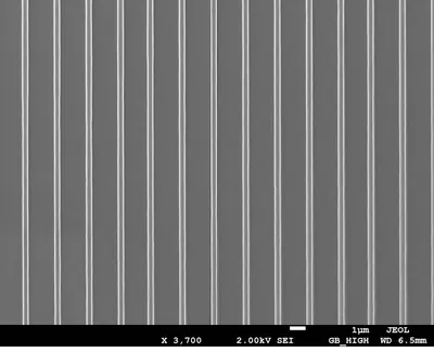 Cr nanowires after lift-off · SEM