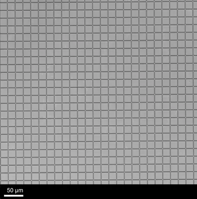 Stitched grid over many writefields