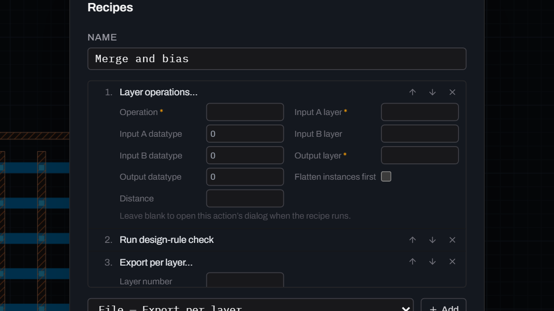 Preview: Automate with recipes