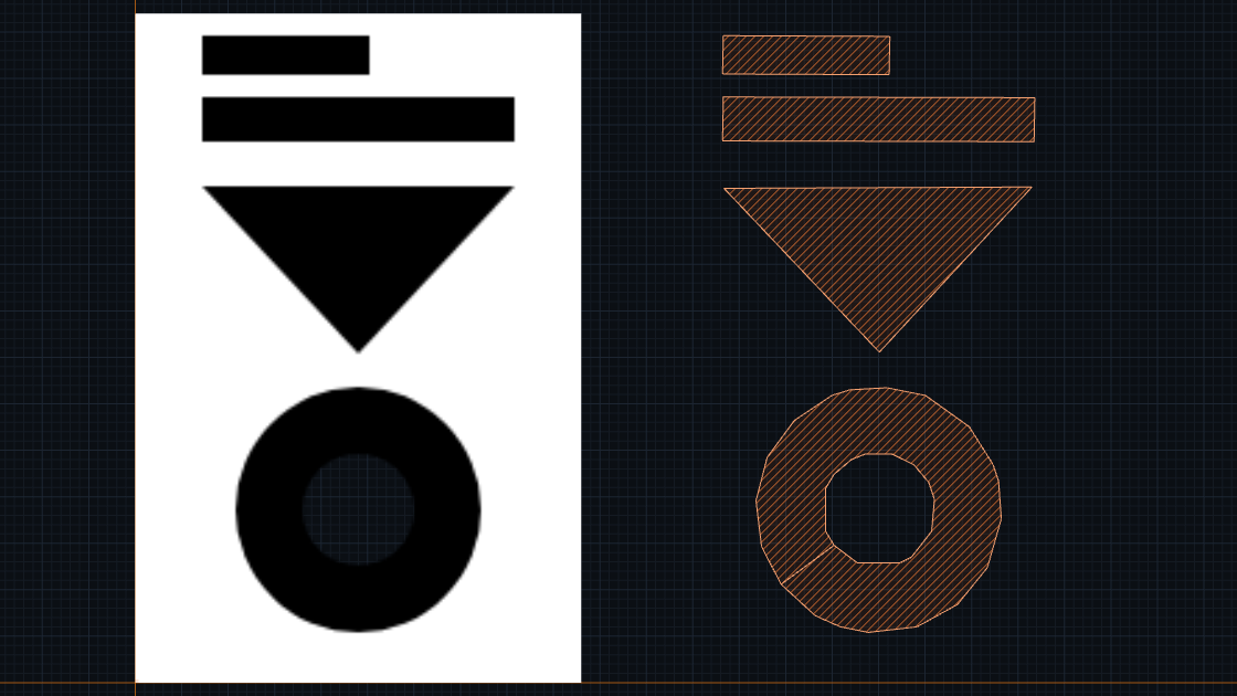 Preview: Trace a bitmap to GDSII