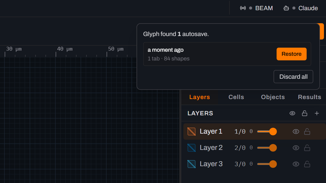 Preview: Recover unsaved work